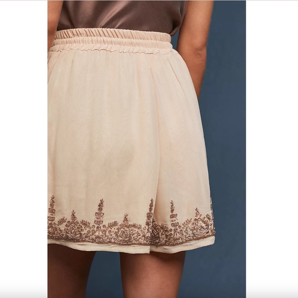 Anthropologie Maeve Cruise Embroidered Shorts - Picture 3 of 13